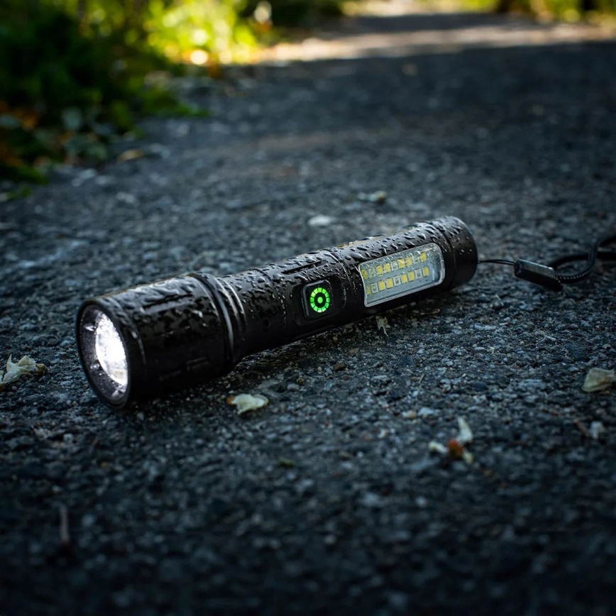 Lanternă LED reîncărcabilă dimabilă cu lumină roșie LED/5W/5V IPX4 260 lm 2000 mAh