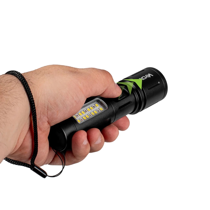 Lanternă LED reîncărcabilă dimabilă cu lumină roșie LED/5W/5V IPX4 260 lm 2000 mAh