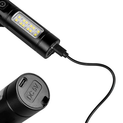 Lanternă LED reîncărcabilă dimabilă cu lumină roșie LED/5W/5V IPX4 260 lm 2000 mAh