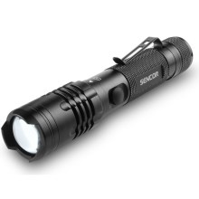 Lanternă LED reîncărcabilă LED/10W IP22 neagră Sencor