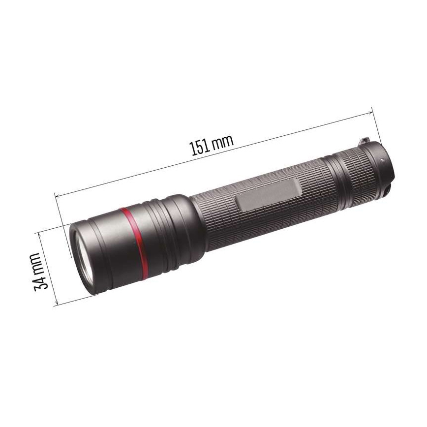 Lanternă LED reîncărcabilă LED/USB/3,7V IP65 600lm