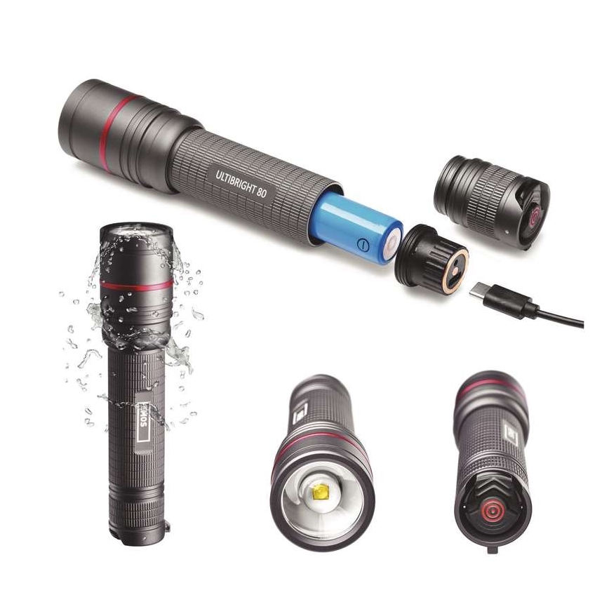 Lanternă LED reîncărcabilă LED/USB/3,7V IP65 600lm