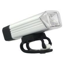 Lanternă LED reîncărcabilă pentru bicicletă LED/5W/3,7V IPX4 1200 mAh argintiu