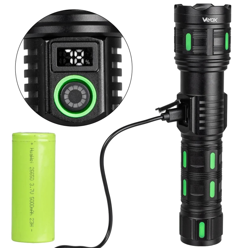 Lanternă LED reîncărcabilă cu reglaj al luminozității și funcție powerbank, 20W/5V, IP44, 1200 lm, 5000 mAh