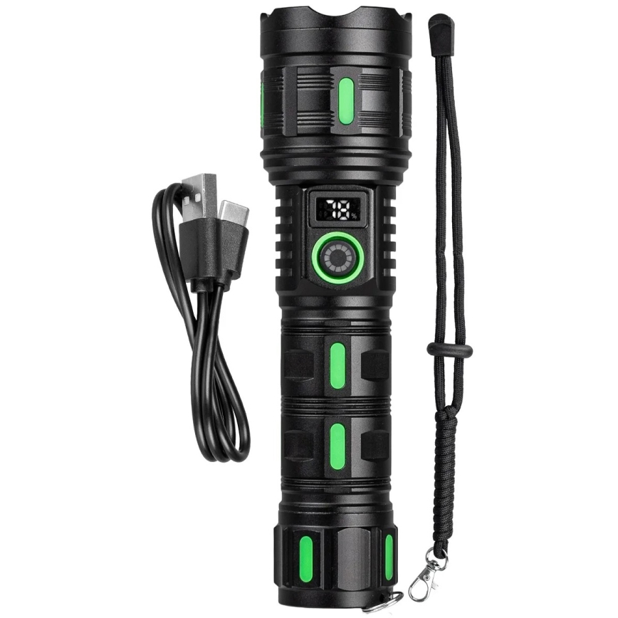 Lanternă LED reîncărcabilă cu reglaj al luminozității și funcție powerbank, 20W/5V, IP44, 1200 lm, 5000 mAh