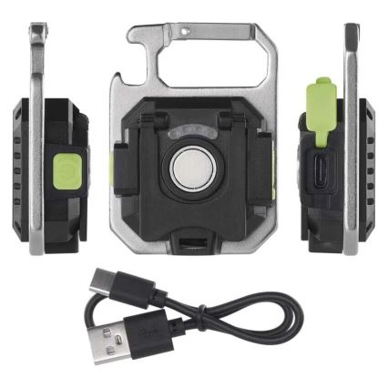Lanternă LED reîncărcabilă, USB, 3,7 V, IP44, 750 lm, 400 mAh