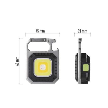 Lanternă LED reîncărcabilă, USB, 3,7 V, IP44, 750 lm, 400 mAh