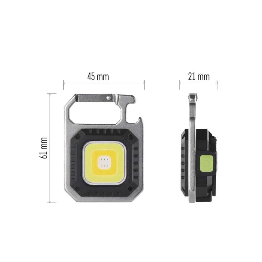Lanternă LED reîncărcabilă, USB, 3,7 V, IP44, 750 lm, 400 mAh