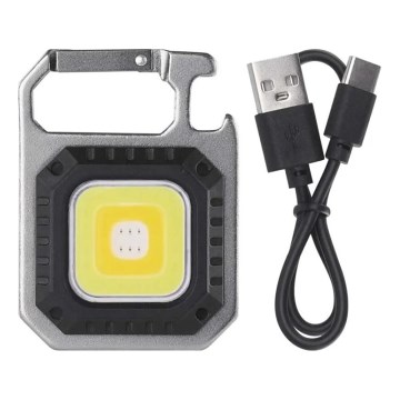 Lanternă LED reîncărcabilă, USB, 3,7 V, IP44, 750 lm, 400 mAh