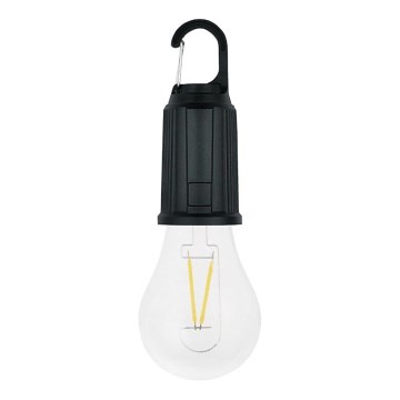 Lanternă solară reîncărcabilă LED LUMINA LUMO, LED/USB, 300 mAh, neagră