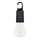 Lanternă solară reîncărcabilă LED LUMINA LUMO, LED/USB, 300 mAh, neagră