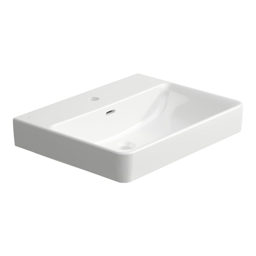 LAUFEN H8109630001041 - Lavoar PRO 60x46,5 cm, ceramică, alb, pentru montaj pe blat/suspendat