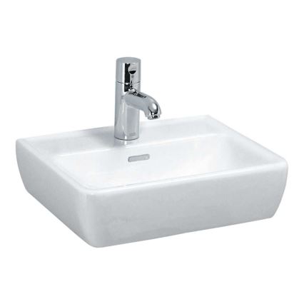 LAUFEN H8119510001041 - Lavoar montat pe blat/suspendat PRO 45x34 cm, ceramică, alb
