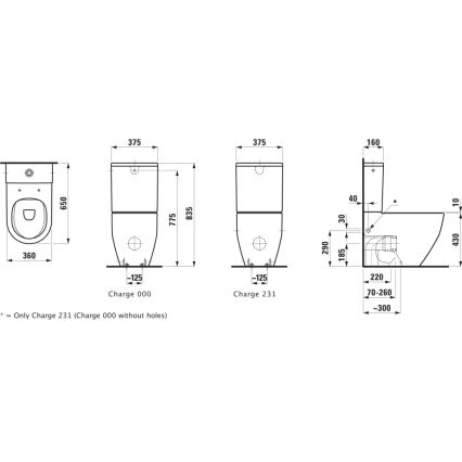 LAUFEN H8259624000001 - Vas WC PRO ceramică/alb