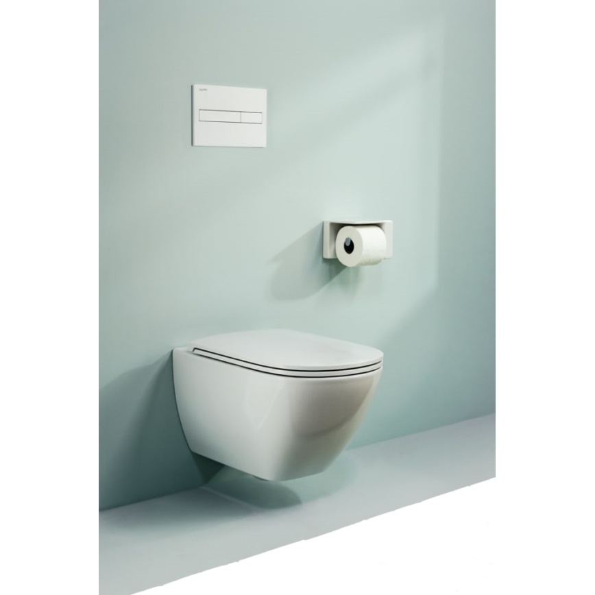 LAUFEN H8660800000001 - WC suspendat LUA din ceramică, alb + capac WC SoftClose LUA din duroplast, alb