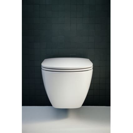 LAUFEN H8660800000001 - WC suspendat LUA din ceramică, alb + capac WC SoftClose LUA din duroplast, alb