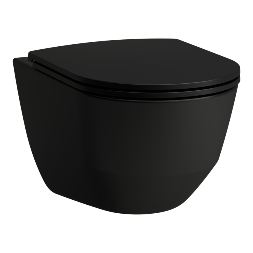 LAUFEN H8989667160001 - Capac WC SoftClose PRO din duroplast, negru