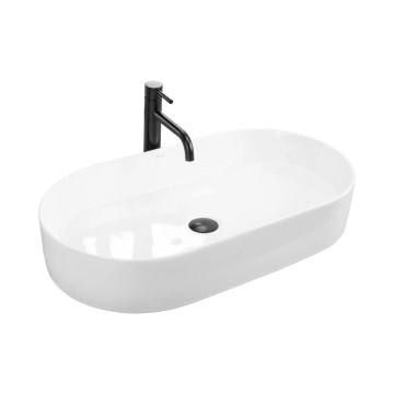 Lavoar NADIA pentru blat 38,5x71 cm ceramică/alb lucios - REA-U5801