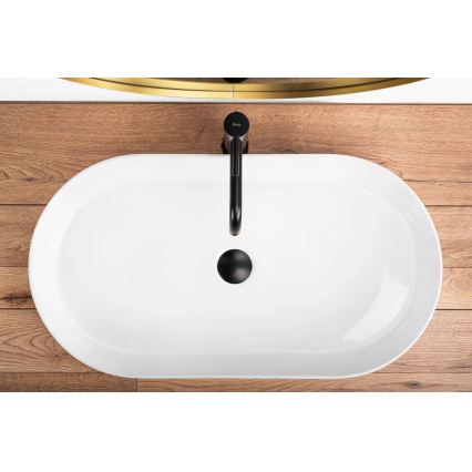 Lavoar NADIA pentru blat 38,5x71 cm ceramică/alb lucios - REA-U5801