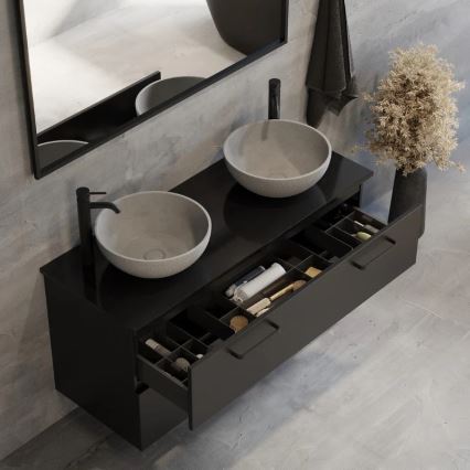 Lavoar pentru blat BERGEN Ø 39 cm, beton/gri