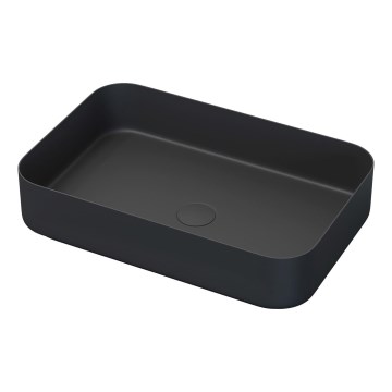 Lavoar pentru blat LJORDAL 52x34 cm, oțel inoxidabil/negru mat - BATH DELUXE 06-052-18-02-00