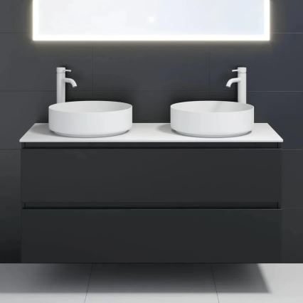 Lavoar pentru blat LJORDAL, Ø 40 cm, oțel/alb