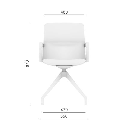 LD Seating - Scaun de birou FLEXI portocaliu
