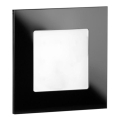 LDST AN-01-CB-BC9 - Lumină LED pentru scări ANGEL 9xLED/1,2W/230V negru lucios 3500K