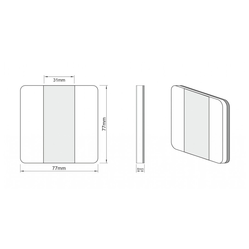 LDST DU-01-SS-BC10 - scara de iluminat DUO 10xLED/1,2W/230V