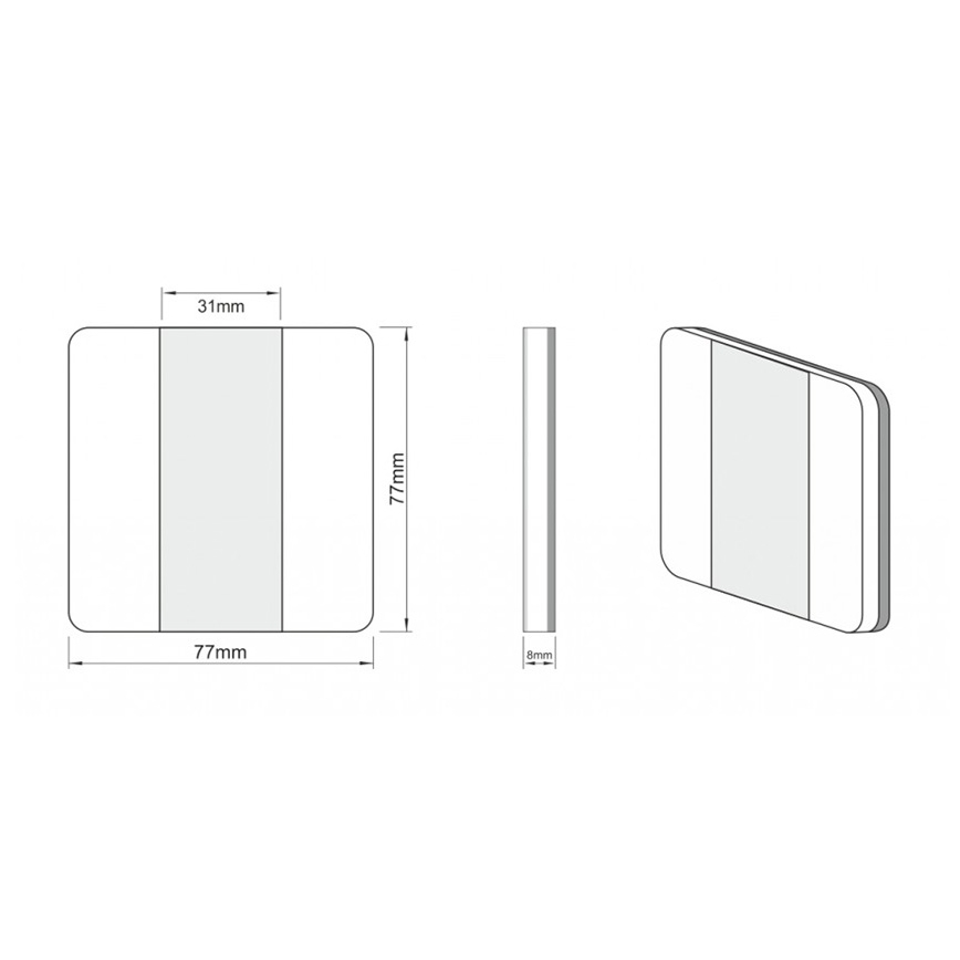 LDST DU-01-SZ-BC10 - scara de iluminat DUO 10xLED/1,2W/230V