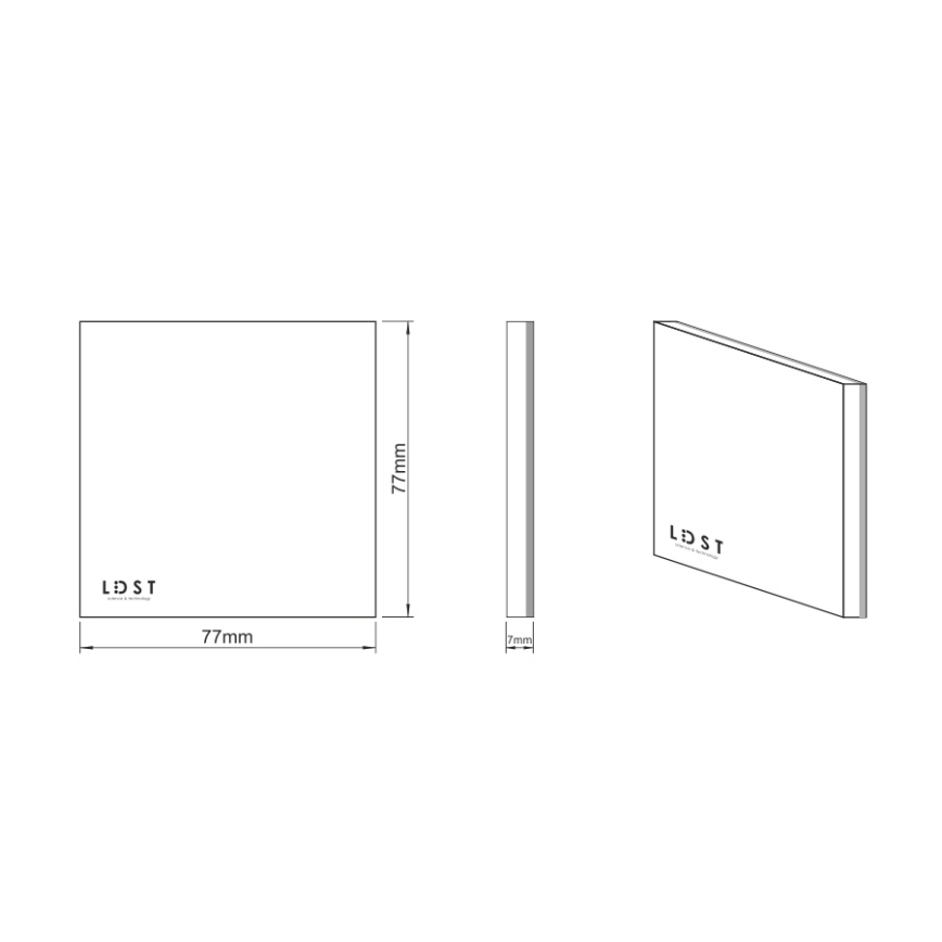 LDST SI-01-L-BC8 - scara de iluminat SILVER 8xLED/1,2W/230V