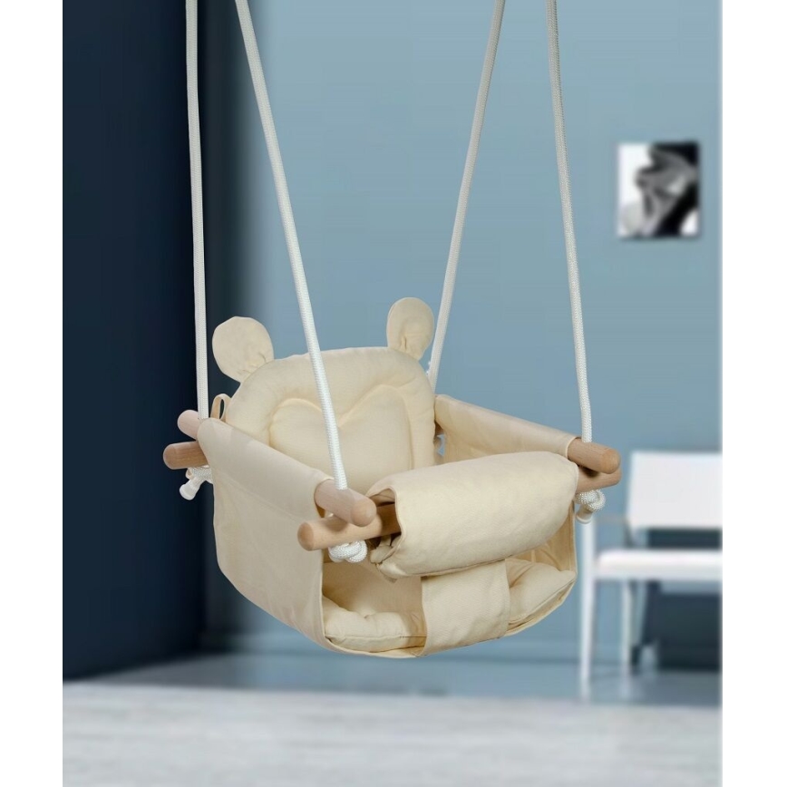 Leagăn textil pentru copii 2Kids Toys crem/bej