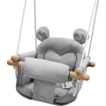 Leagăn textil pentru copii 2Kids Toys gri/fag