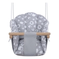 Leagăn textil pentru copii 2Kids Toys gri/fag