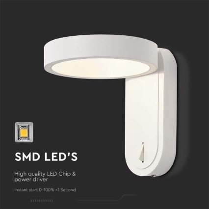 Aplica LED de perete LED/5W/230V 3000K/4000K alb