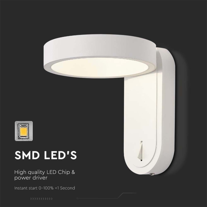 Aplica LED de perete LED/5W/230V 3000K/4000K alb