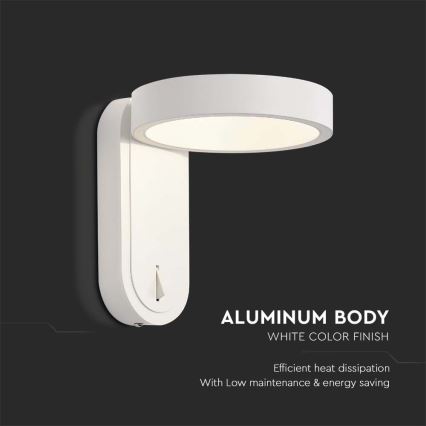 Aplica LED de perete LED/5W/230V 3000K/4000K alb
