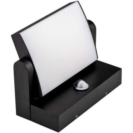 Aplica de perete LED pentru exterior cu senzor LED/17W/230V 3000K IP65 negru