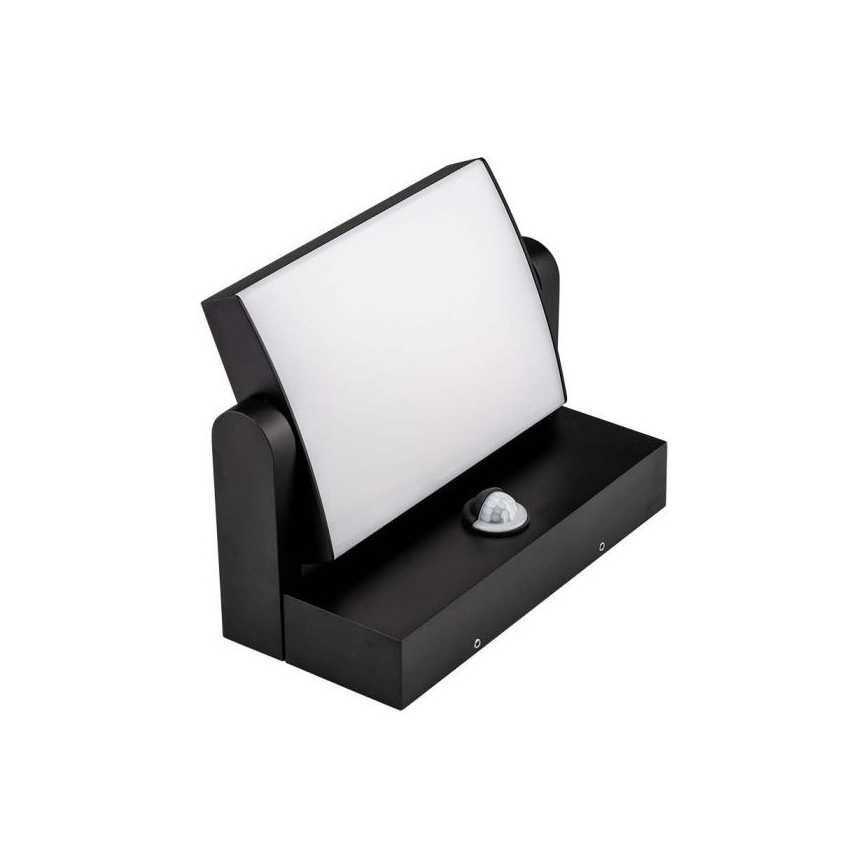 Aplica de perete LED pentru exterior cu senzor LED/17W/230V 3000K IP65 negru