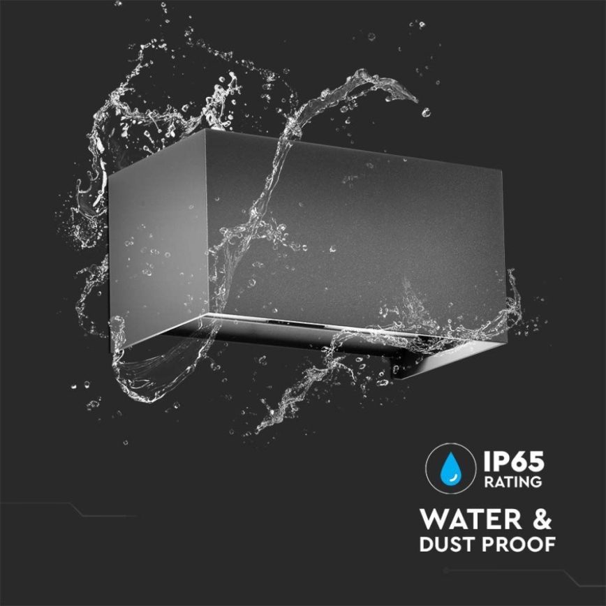 LED aplică de perete pentru exterior LED/24W/230V 4000K IP65 antracit