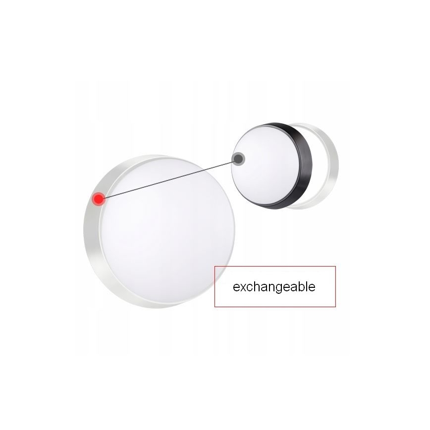 Aplica de perete LED pentru exterior cu senzor LED/15W/230V 4000K IP65