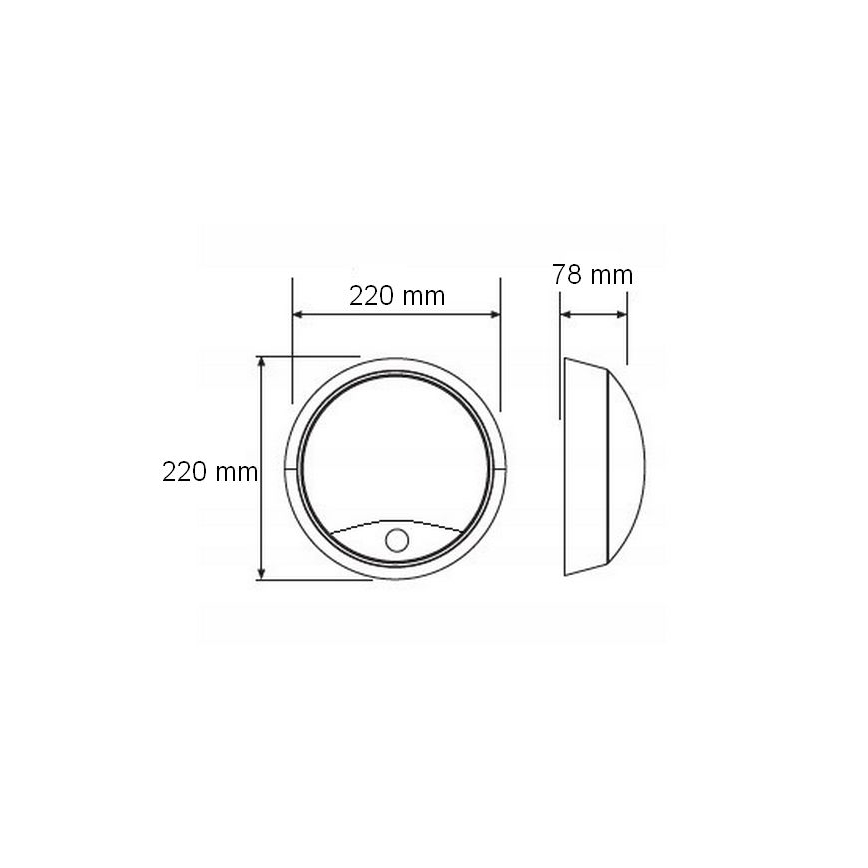 Aplica de perete LED pentru exterior cu senzor LED/15W/230V 4000K IP65