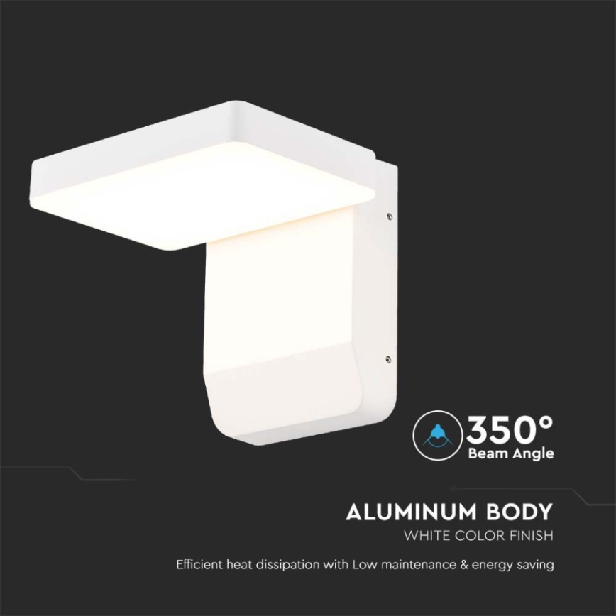 LED Aplica flexibilă de perete pentru exterior LED/17W/230V IP65 4000K alb