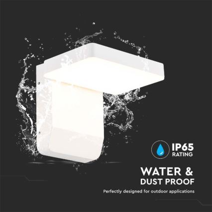 LED Aplica flexibilă de perete pentru exterior LED/17W/230V IP65 4000K alb