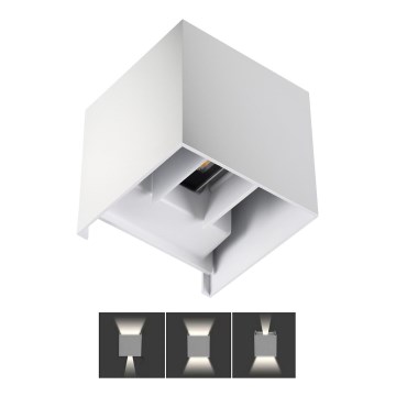 LED Aplică perete exterior REKA LED/7W/230V IP54 alb