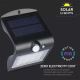 LED Aplică perete solară cu senzor LED/1.5W/3,7V IP65 negru
