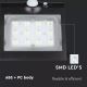 LED Aplică perete solară cu senzor LED/1.5W/3,7V IP65 negru