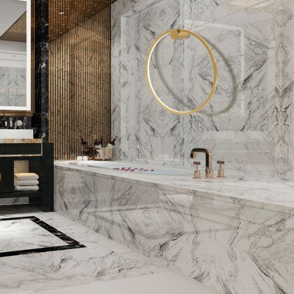 Aplica LED de perete SATURNO LED/25W/230V diametru 50 cm IP44 aurie