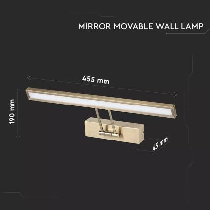 LED Aplică tablou 1xLED/8W/230V 3000K