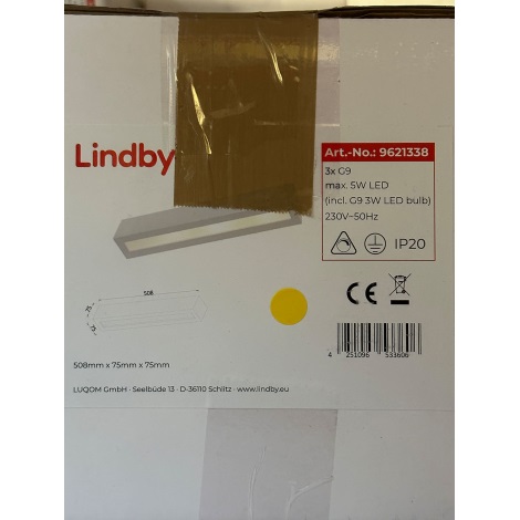 LED Aplică TJADA 3xG9/3W/230V Lindby